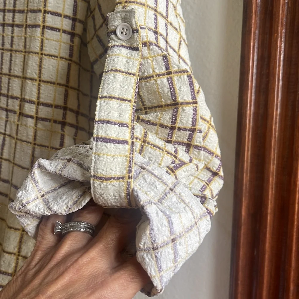 Lumière Plaid V-Neck Dress - Picture 5 of 11